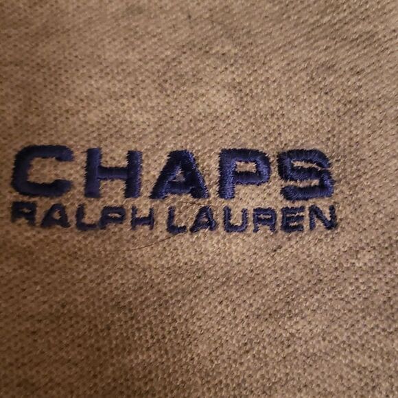 Ralph Lauren Grey w Blue Stripe Shirt Mens Large Timeless Classic Vintage 90s - Picture 4 of 8